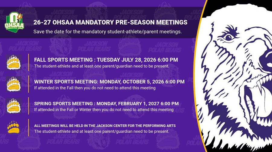 Get Ready for the 26-27 Sports Season!!